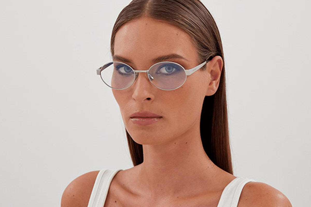 Saint Laurent SL 692 OPT 001 55 - Silver - ModaBlvck