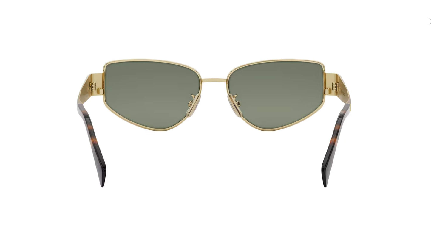 Celine Metal Triomphe CL40293U 30N Gold Sunglasses