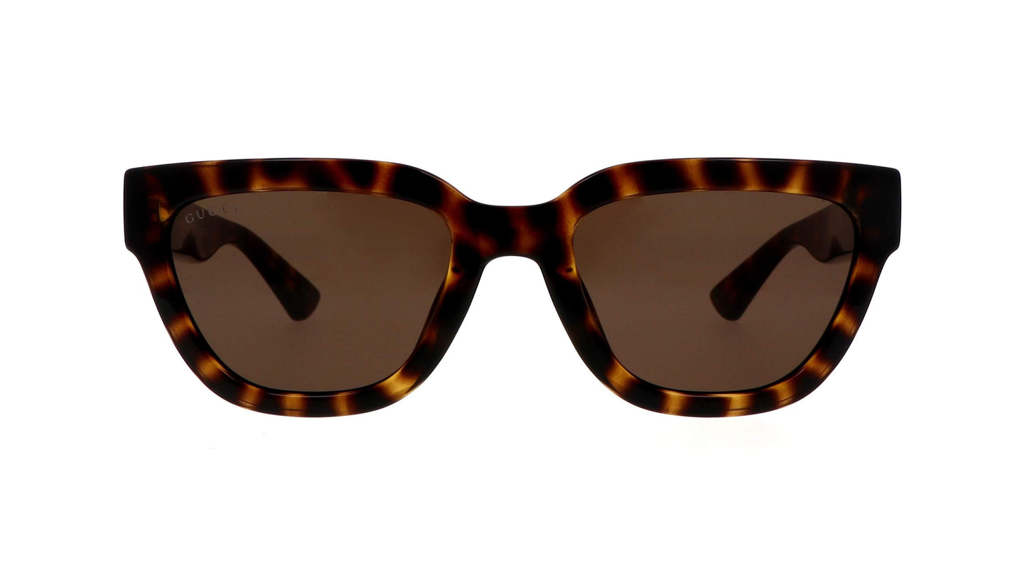 Sunglasses Gucci Gg logo GG1578S 002 54-20 Tortoise - ModaBlvck