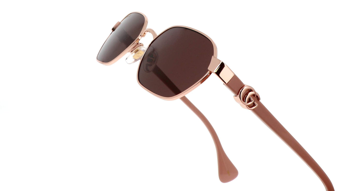 Gucci GG1593S 003 Gold-Pink/Violet Woman's Sunglasses - ModaBlvck