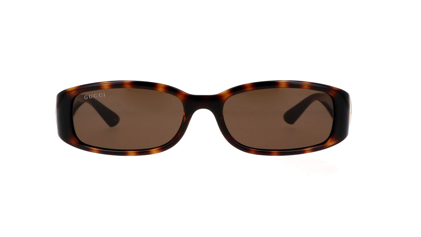Sunglasses Gucci Gg logo GG1661S 002 54-16 Havana - ModaBlvck