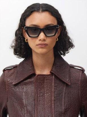 Tom Ford FT0871 Women's Sunglasses Blue/Tortoise - ModaBlvck