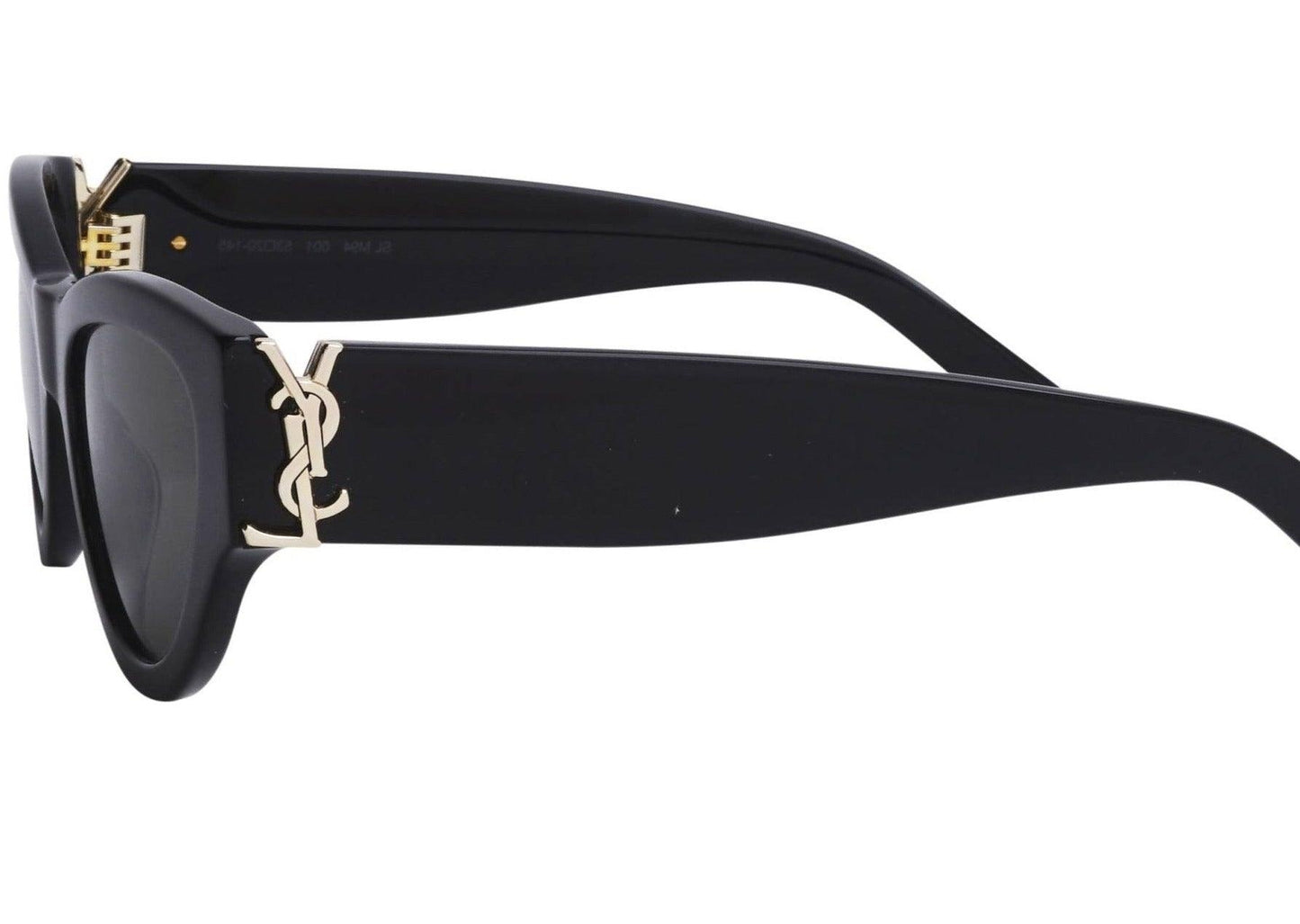 Saint Laurent SL M94-001 Black/Gray Cat-Eye Women Sunglasses - ModaBlvck