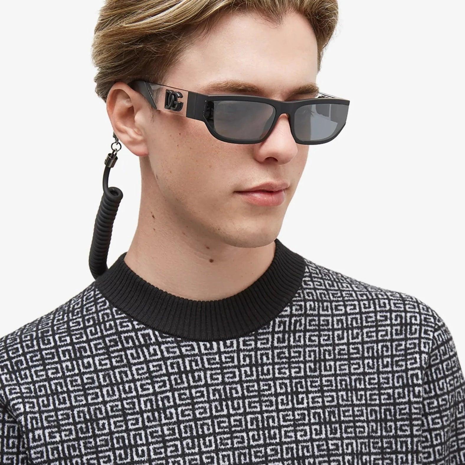 Dolce & Gabbana DG6172 Black Rubber Sunglasses - ModaBlvck