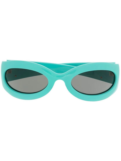 Gucci GG1247S Oval Sunglasses in Light-Blue