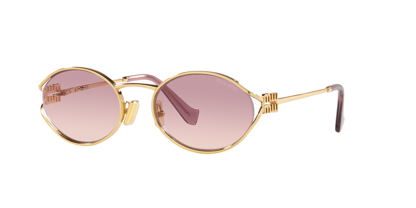 Sunglasses Miu Miu Logo MU 52YS 5AK06S 54-21 Gold