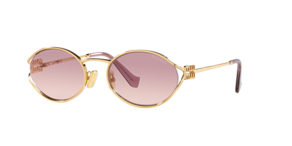 Sunglasses Miu Miu Logo MU 52YS 5AK06S 54-21 Gold