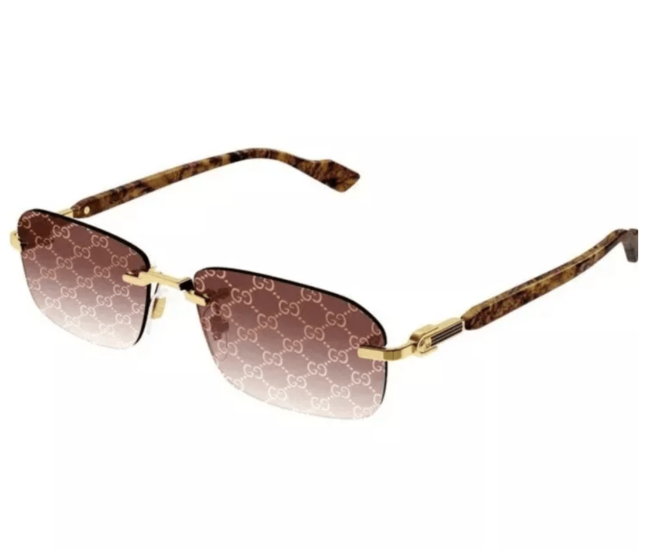 Gucci GG1221S 004 Square Rimless Sunglasses