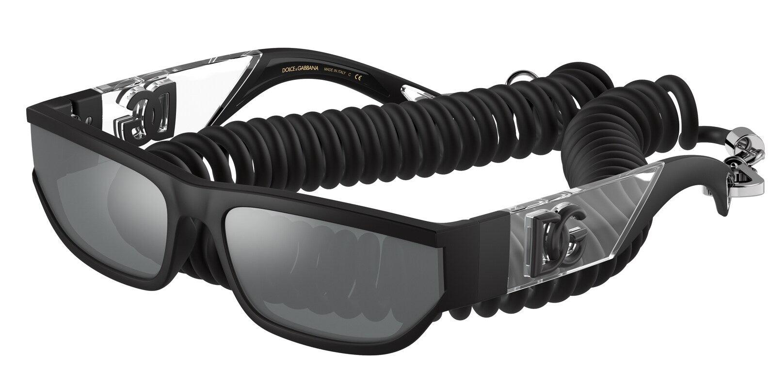 Dolce & Gabbana DG6172 Black Rubber Sunglasses - ModaBlvck