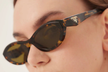 Prada PR 14L-09Z TORTOISE/DARK BROWN Cat Eye Chick Sunglasses
