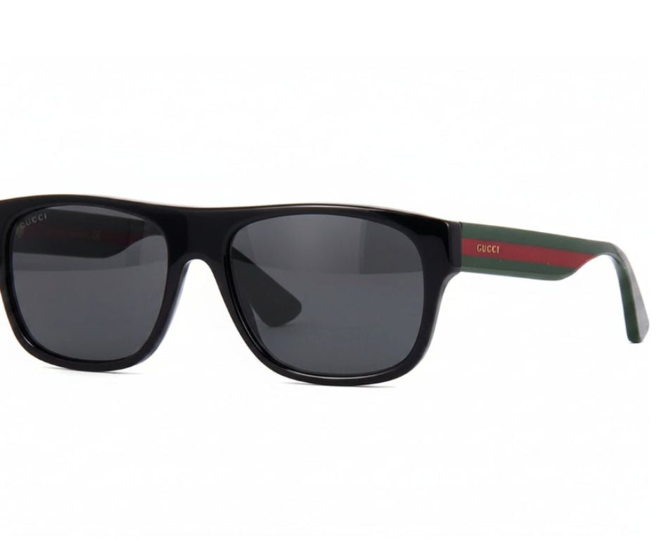 Gucci GG0341S 001 Black Grey Square Sunglasses As seen on Jarred Leto