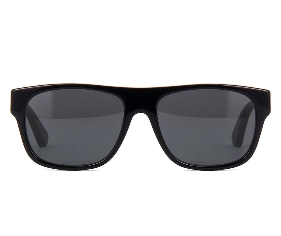 Gucci GG0341S 001 Black Grey Square Sunglasses As seen on Jarred Leto