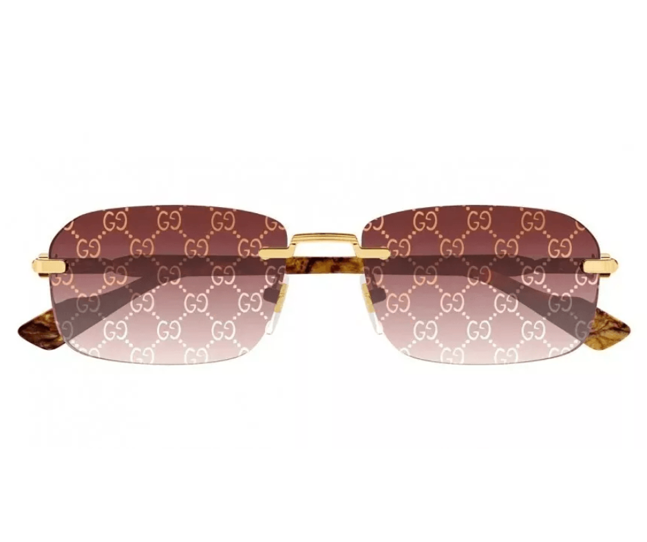Gucci GG1221S 004 Square Rimless Sunglasses