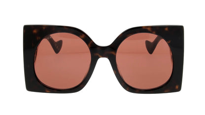 Gucci GG1254S Oversized Mask Brown Sunglasses