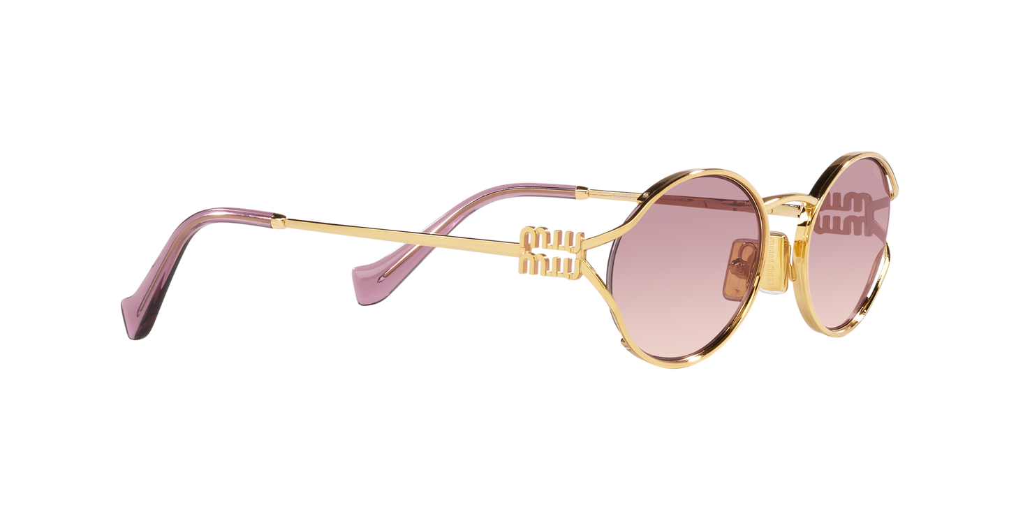 Sunglasses Miu Miu Logo MU 52YS 5AK06S 54-21 Gold
