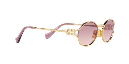 Sunglasses Miu Miu Logo MU 52YS 5AK06S 54-21 Gold