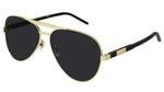 Gucci GG1163S 001 Gold-Havana/Grey Sunglasses - ModaBlvck