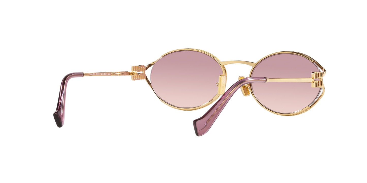 Sunglasses Miu Miu Logo MU 52YS 5AK06S 54-21 Gold