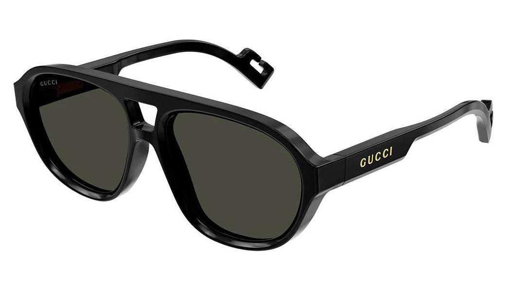Gucci GG1239S Black Aviator Sunglasse - ModaBlvck