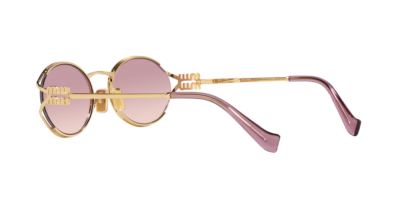 Sunglasses Miu Miu Logo MU 52YS 5AK06S 54-21 Gold