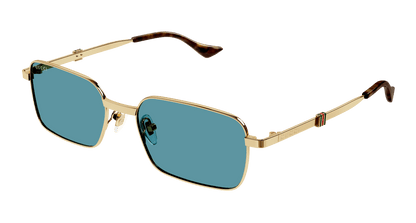 Gucci Sunglasses GG1495S 003 Gold Blue