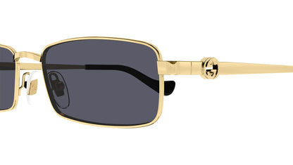 Gucci GG1600S 001 56 Sunglasses Gold Gray