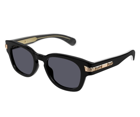 Gucci GG1518S 001 51 Grey Square Men's Sunglasses