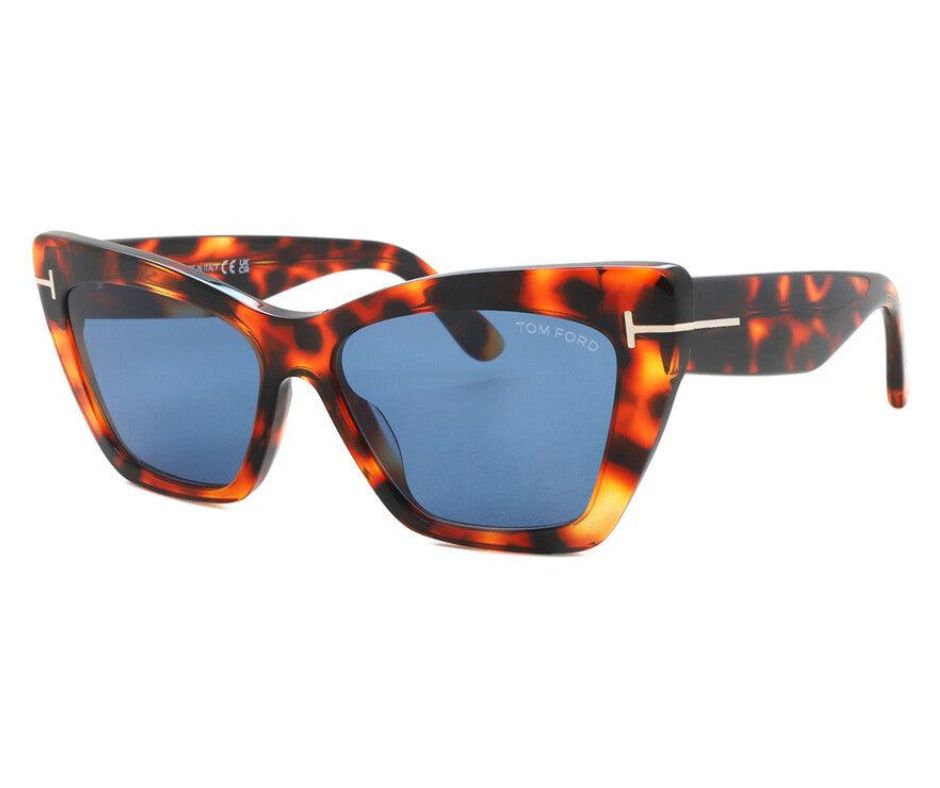 Tom Ford FT0871 Women's Sunglasses Blue/Tortoise
