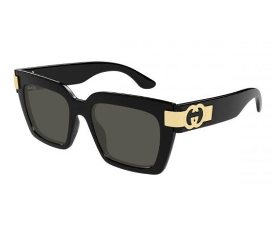 GUCCI GG1689S 001 54 Black Womens Square Full Rim Sunglasses