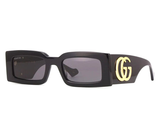 GUCCI GG1425S 001 Black Grey Women's 53 mm Medium Sunglasses