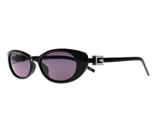 Gucci Sunglasses GG1680S 002 Black with Silver Crystal Stud Detail Gray