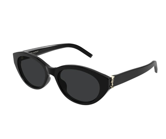 Saint Laurent SL M148 001 Sunglasses Women's Black/Grey Full Rim Oval Shape 54mm