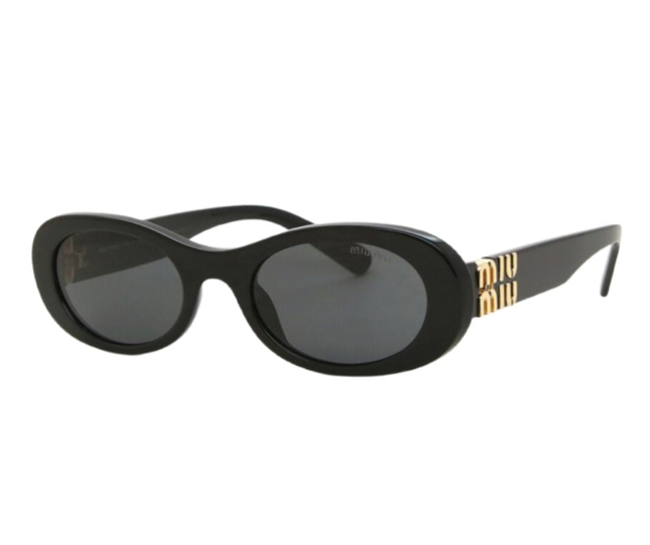 MIU MIU Sunglasses MU06ZS 1AB5S0 50mm Black / Dark Grey Lens