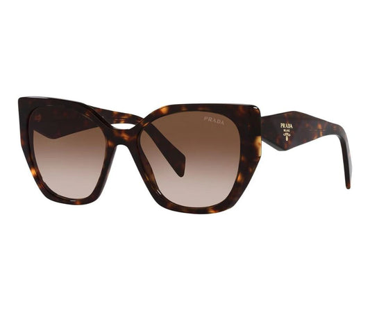 PRADA PR 19ZS 2AU6S1 Tortoise Brown Gradient 55 mm Women's Sunglasses