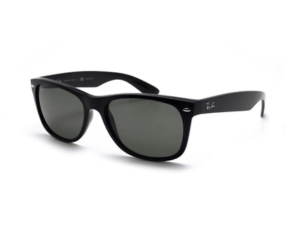 Ray-Ban New Wayfarer Polished Black/G15 Green 55 mm Sunglasses RB2132 901L 55-18