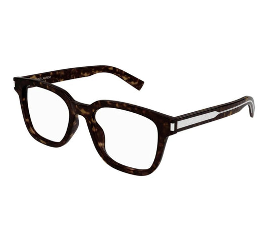 Saint Laurent Eyeglasses SL711 OPT 002 Tortoise Full Rim Glasses 52MM