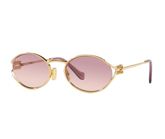 Sunglasses Miu Miu Logo MU 52YS 5AK06S 54-21 Gold