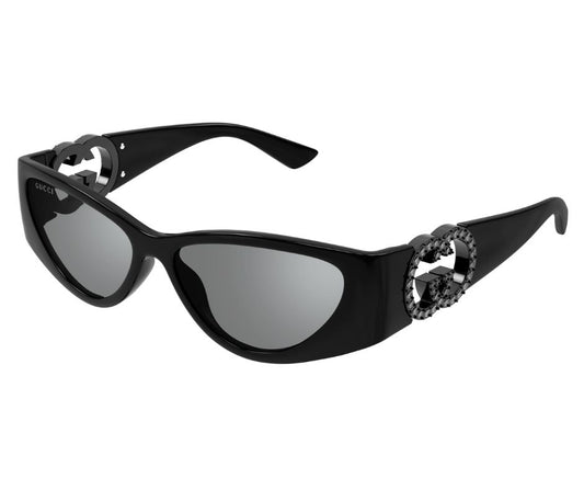 Gucci Sunglasses GG1824S 004 55mm Black / Grey Lens