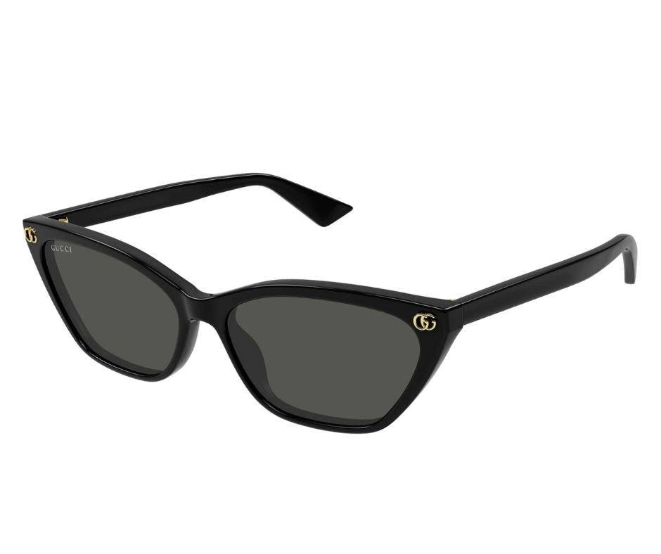 Gucci GG1815S 001 Shiny Black/Grey 58-15-140 Sunglasses New Authentic