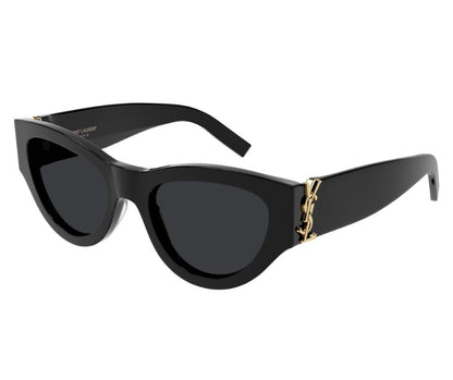 Saint Laurent SL M94-001 Black/Gray Cat-Eye Women Sunglasses