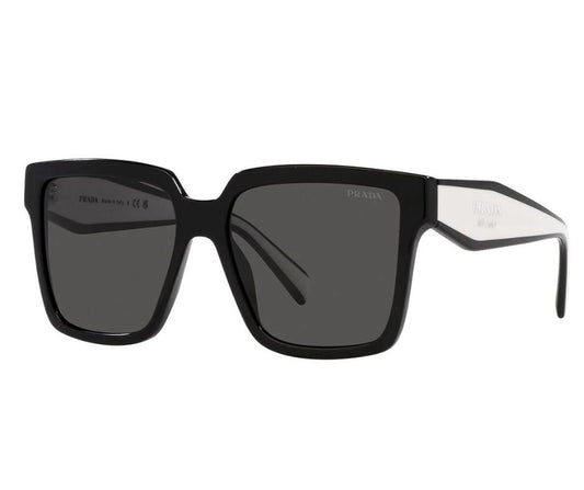 Prada PR 24ZS 1AB550 Black Oversized Sunglasses