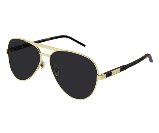 Gucci GG1163S 001 Gold-Havana/Grey Sunglasses