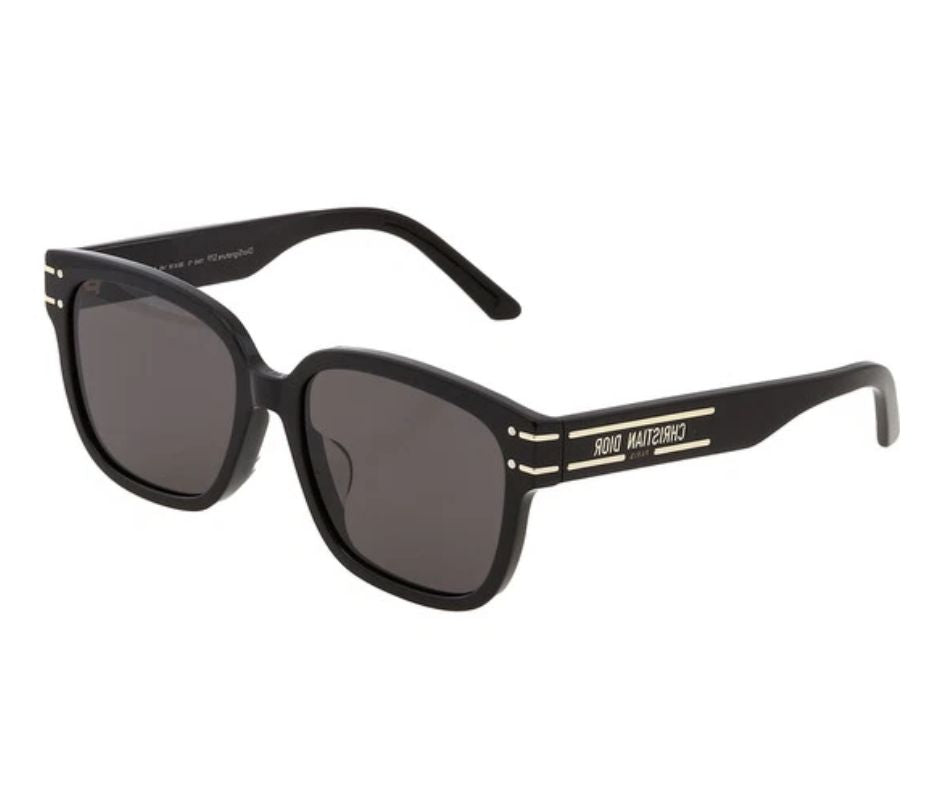 CHRISTIAN DIOR DIORSIGNATURE S7F SUNGLASSES 10A0 BLACK w/GRAY LENS
