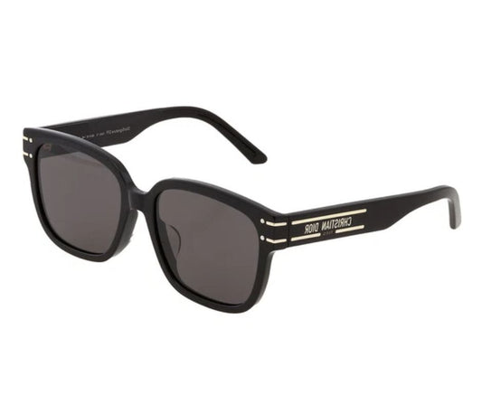 CHRISTIAN DIOR DIORSIGNATURE S7F SUNGLASSES 10A0 BLACK w/GRAY LENS