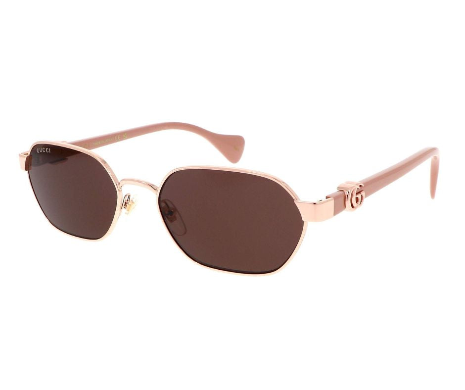 Gucci GG1593S 003 Gold-Pink/Violet Woman's Sunglasses