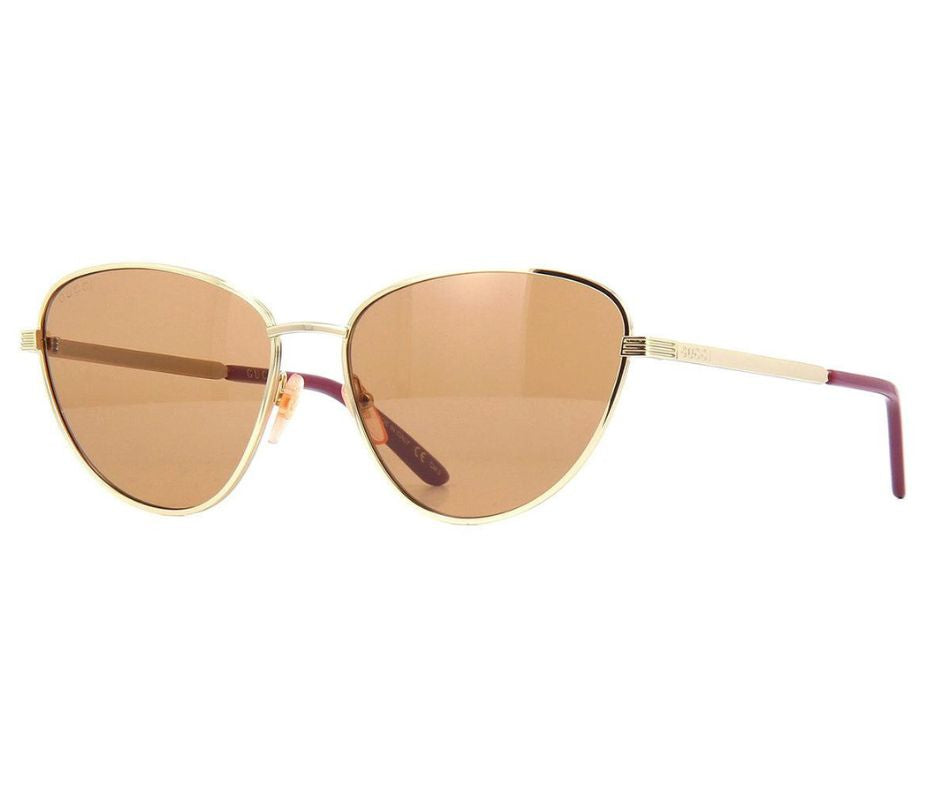 Gucci GG0803S Gold Cat eye Sunglasses