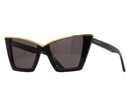 SAINT LAURENT SL 570 001 Cat Eye Acetate Black 54 mm Women's Sunglasses