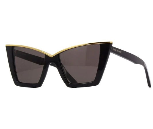 SAINT LAURENT SL 570 001 Cat Eye Acetate Black 54 mm Women's Sunglasses