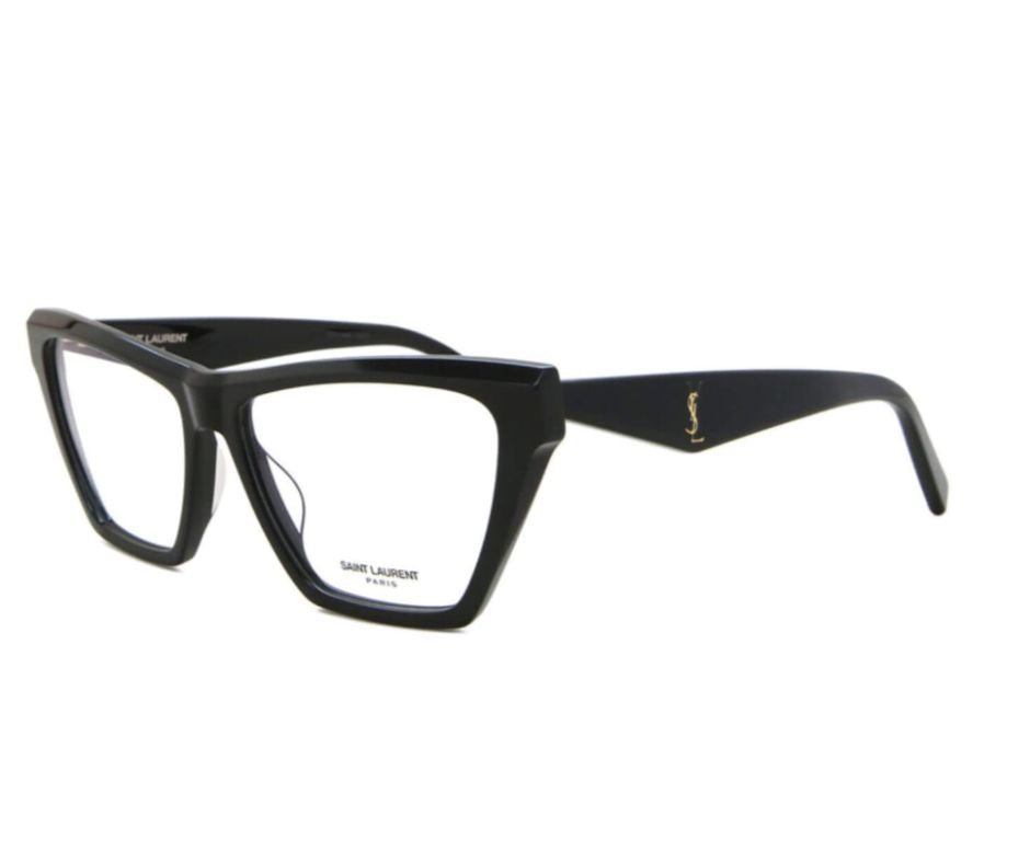 Saint Laurent SL-M103-OPT 001 Eyeglasses Women's Black Full Rim Cat Eye 58mm