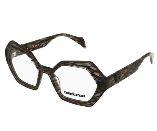 John Richmond RIV.200.03 Multicolor Geometric Optical Glasses